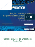 Manutenção Engenharia - Registro de Preço