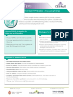 CELBAN Tip Sheet Strategies MCQ PDF