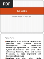 Introduction of DevOps