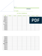 Time ManagementDailySchedule