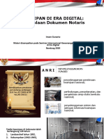 Kearsipan Di Era Digital - Arsip Notaris PDF