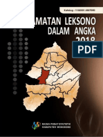 Kecamatan Leksono Dalam Angka 2018