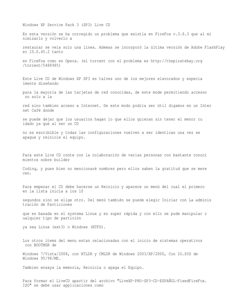 Notas Importantes | PDF | Windows XP | Archivo De Computadora