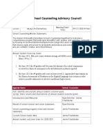 McAuliffe SC Advisory Council Agenda