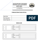 Formulir Pendaftaran Official FUTSAL PKU CUP 2020