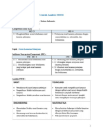 Contoh Analisis STEM - BHS Indonesia