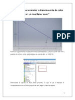 Manual para Simular La Transferencia de Calor en Un Destilador Solar