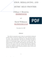 Bernstein William - Diversification, Re Balancing and The Geometric Mean Frontier