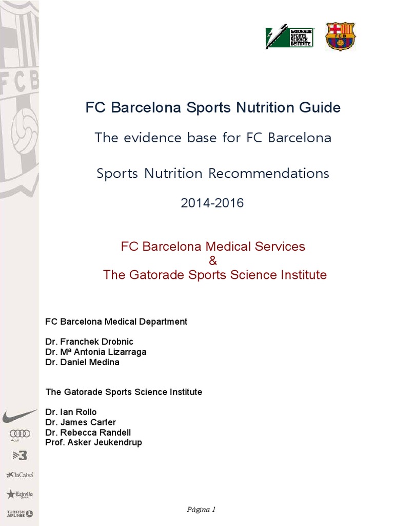 FC Barcelona Sports Nutrition Guide | PDF | Glycogen | Sports Nutrition