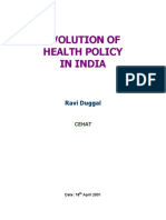 History of Health Policies in India