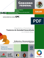 Ansiedad Generalizada Geriatria - GPC