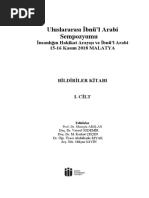 Uluslararasi Ibnul Arabi Sempozyumu Insa PDF