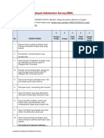 KUESIONER - Employee Satisfaction Survey