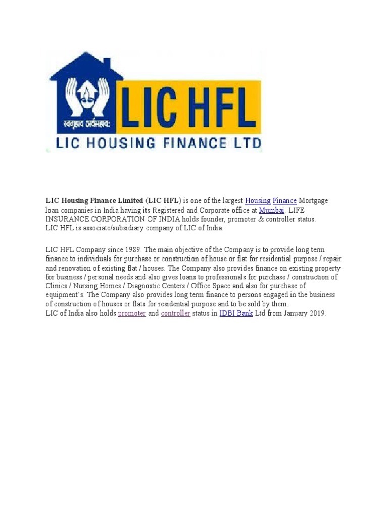 LIC Housing Finance Limited | PDF | Economies | Business