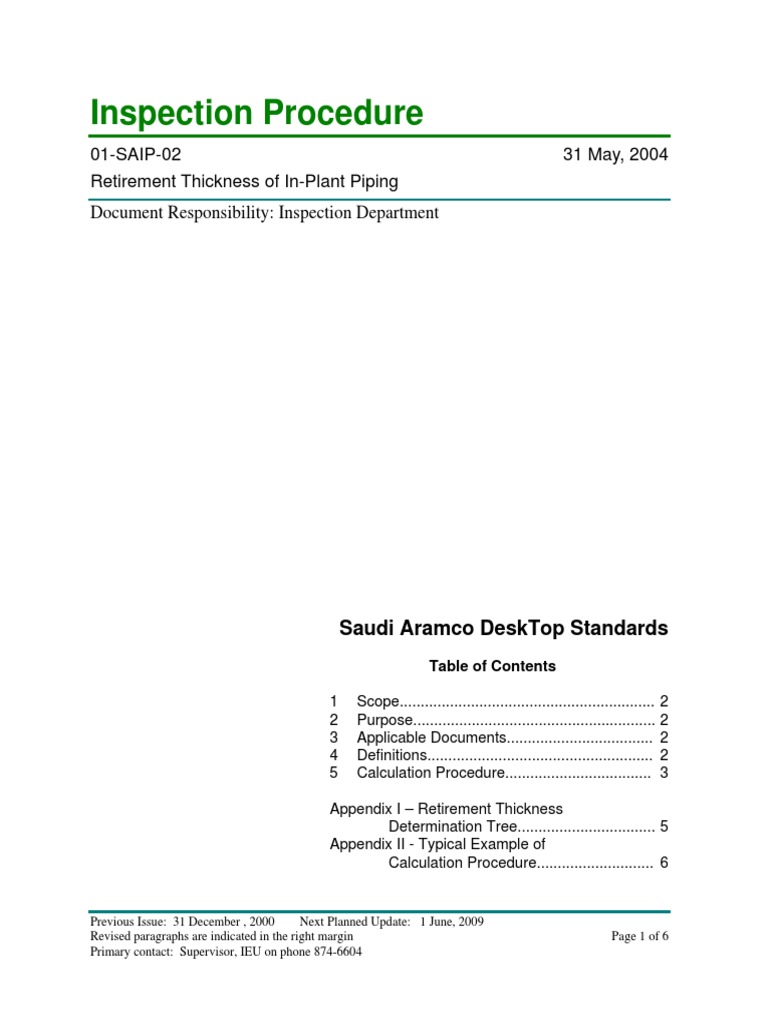 01 SAIP 02 Retirement Thickness PDF PDF Pipe (Fluid Conveyance
