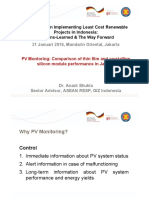 GIZ-PV Montoring Comparison of Thin Film and Crystalline Silicon Module Performance in Jakarta
