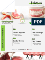 Pricelist Perawatan Gigi Tiruan 2020