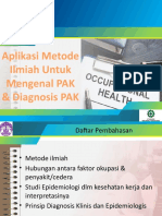 Aplikasi Metode Ilmiah Untuk Mengenal PAK & Diagnosis PAK