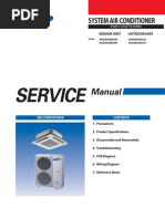 Air Conditionering 4-Way Cassette NORDIC Service Manual