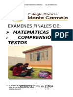 EXÁMENES FINALES DE - 1ro