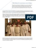 Los Seminaristas de Villa María, de Convivencia Con El Obispo PDF