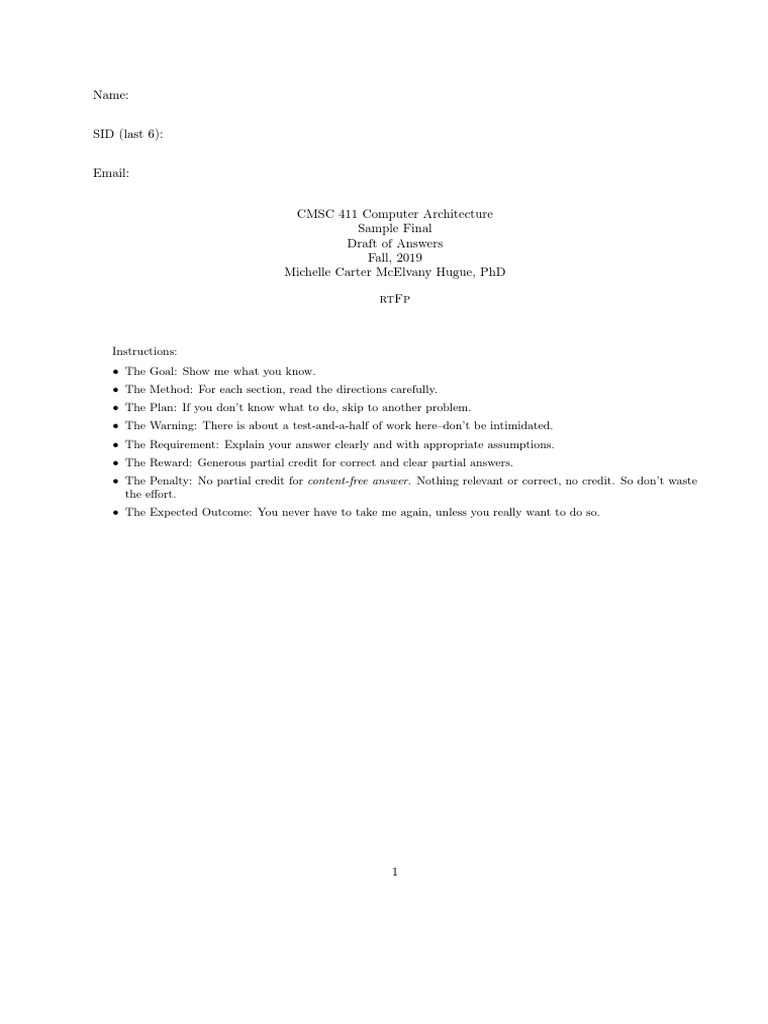 CMSC414 Practice PDF Cpu Cache Integrated Circuit