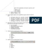 Soal Autocad Kelas Xii A Dan B Gambar