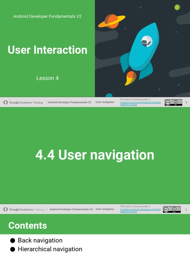 Android User Navigation Techniques | PDF | Android (Operating System ...