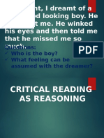 Critical Thinking As Reasoning