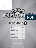 Young Explorers Evaluation Booklet 1