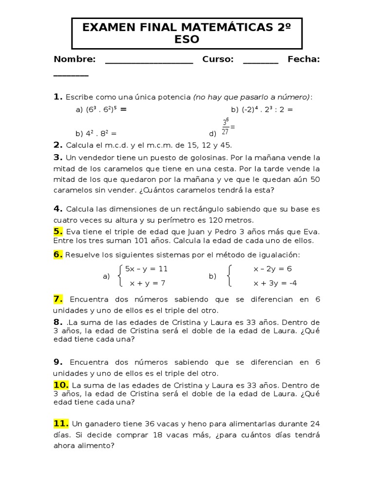 examen-final-matem-ticas-2-eso-pdf-ense-anza-de-matem-tica