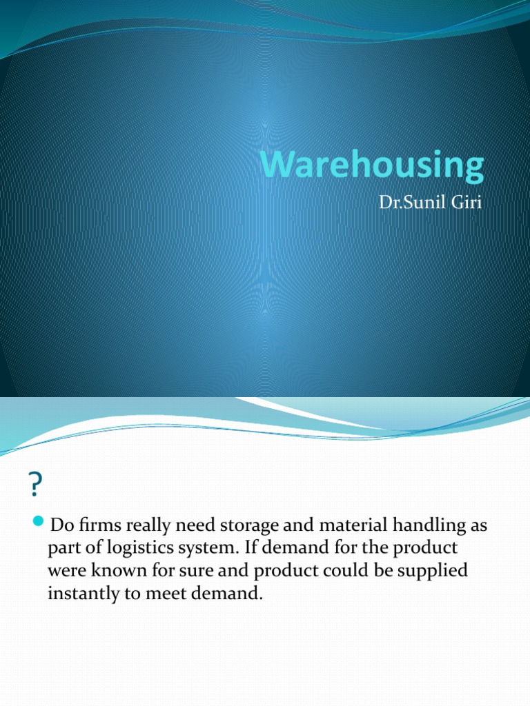Essential Guide to Warehousing Functions | PDF | Warehouse | Logistics