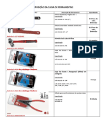 Lista de Ferramentas Da Mecânica