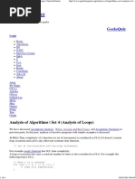 Analysis of Loops - Complexity