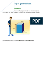 Cuerpos geométricos: poliedros, prismas, pirámides y cuerpos redondos