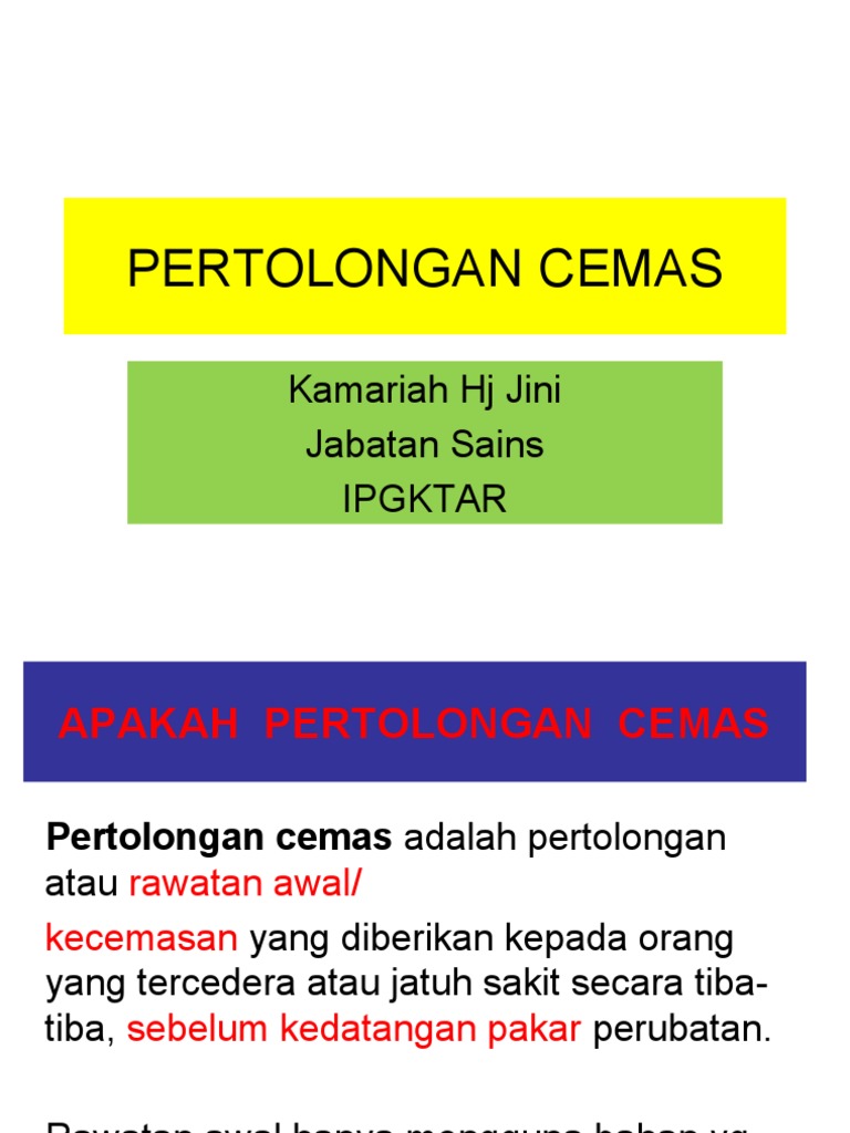 1 Pertolongan Cemas Pdf