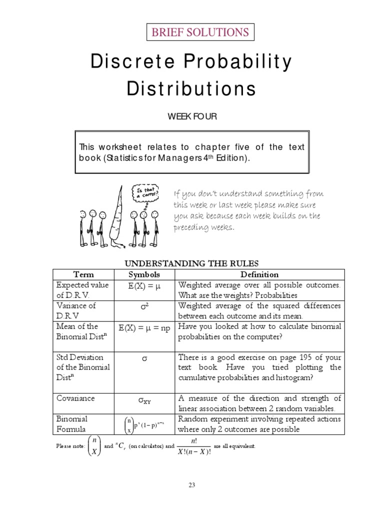Discrete Probability Distributions Guide | PDF | Probability ...