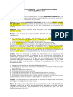 Reglamento de Emision y Colociacion de Acciones Agroindustrias Sas