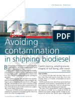 Avoiding Contamination in Shipping Biodiesel