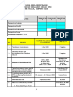 Jadual Kerja PBS 2020