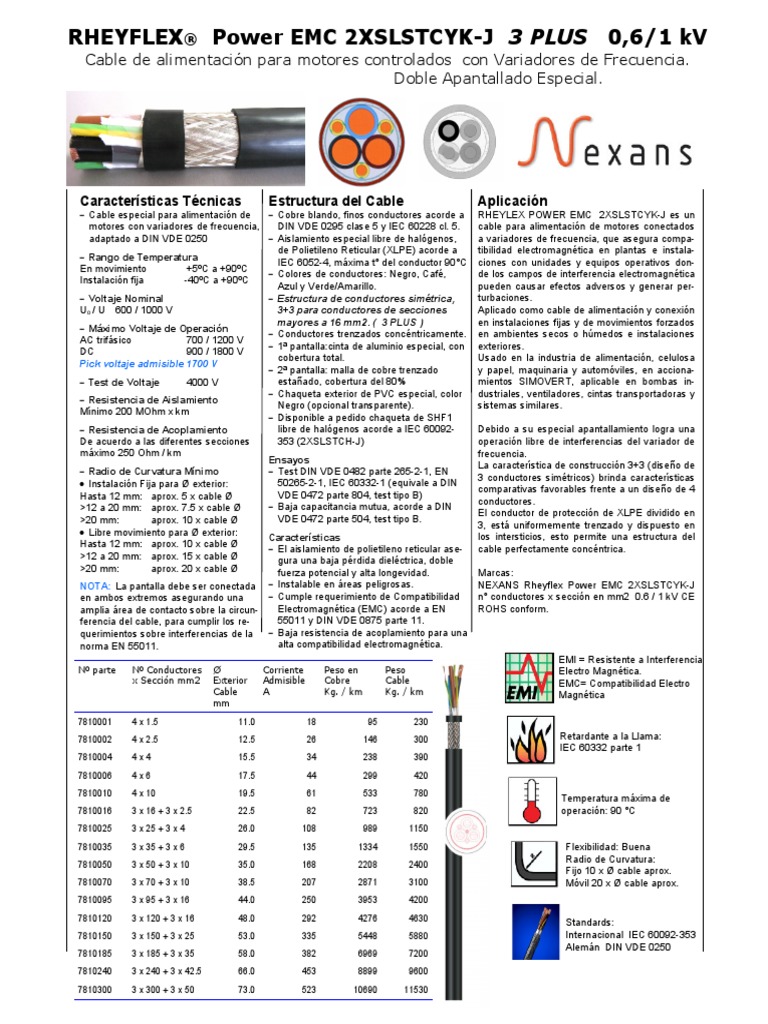 Rheyflex Power EMC 2XSLSTCYK-J PDF | PDF