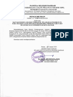 Banjarkota - Go.id Penguman p1tl Cpns Kota Banjar PDF