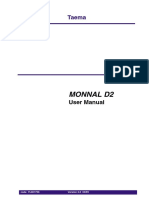 Taema Monnal D2 Anaesthesia Machine - Users Manual