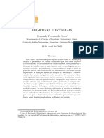 Primitivacao Integracao PDF