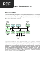 Difference Between Microprocessor and Microcontroller