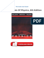 Fundamentals of Physics 6th Edition Download Free (EPUB, PDF