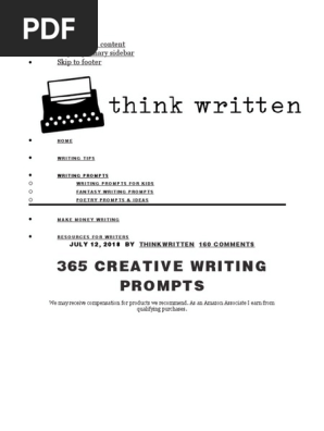 CREATIVE WRITING PROMPTS