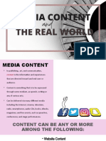 Media Content and The Real World
