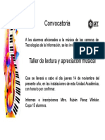 Convocatoria Taller Musica