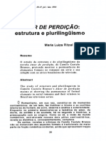 amor de perdição_estrutura e plurilinguismo